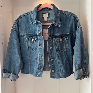 Girls Cropped Denim Jacket